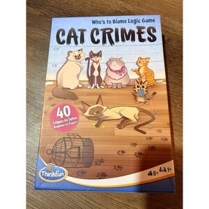 Cat Crimes Who's to Blame Logic Game Thinkfun Problem Solving Challenges Mystery